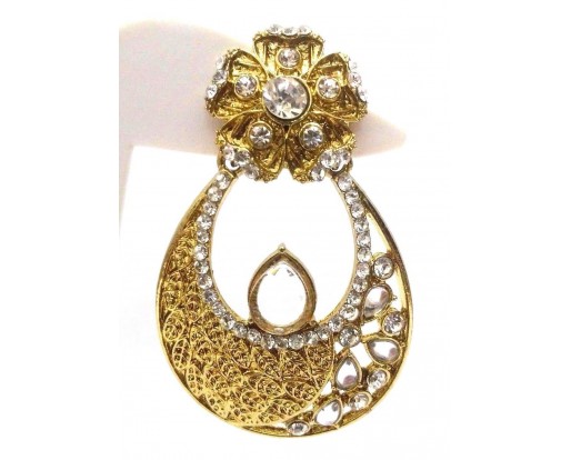 Gold Chand Bali Earring Jhumka Fashion Jewelry Boho Chich Drop Dangle Long E53